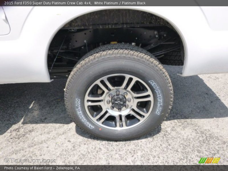 White Platinum / Platinum Black 2015 Ford F350 Super Duty Platinum Crew Cab 4x4