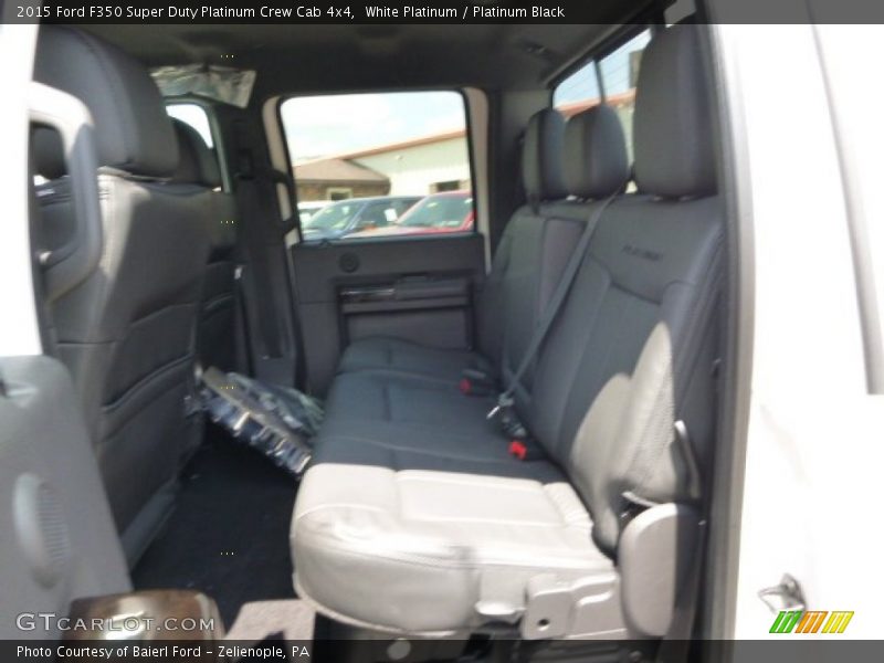White Platinum / Platinum Black 2015 Ford F350 Super Duty Platinum Crew Cab 4x4