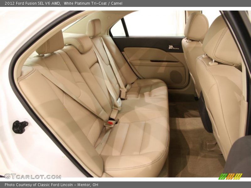 White Platinum Tri-Coat / Camel 2012 Ford Fusion SEL V6 AWD