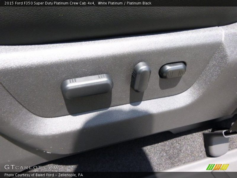 White Platinum / Platinum Black 2015 Ford F350 Super Duty Platinum Crew Cab 4x4