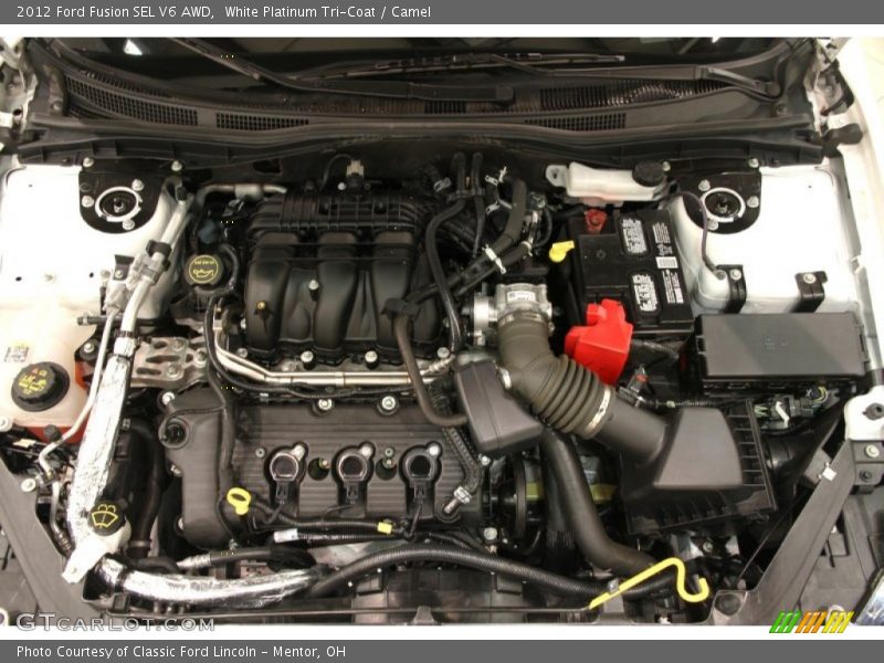White Platinum Tri-Coat / Camel 2012 Ford Fusion SEL V6 AWD