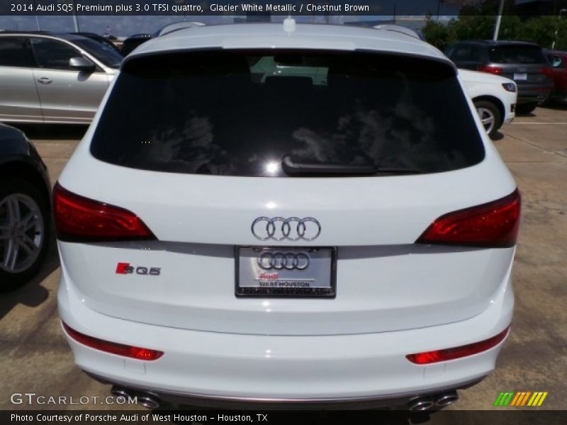 Glacier White Metallic / Chestnut Brown 2014 Audi SQ5 Premium plus 3.0 TFSI quattro