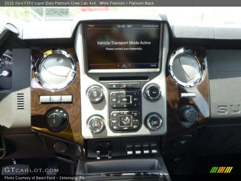 White Platinum / Platinum Black 2015 Ford F350 Super Duty Platinum Crew Cab 4x4
