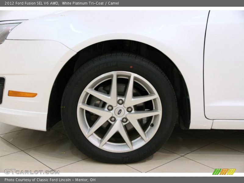 White Platinum Tri-Coat / Camel 2012 Ford Fusion SEL V6 AWD