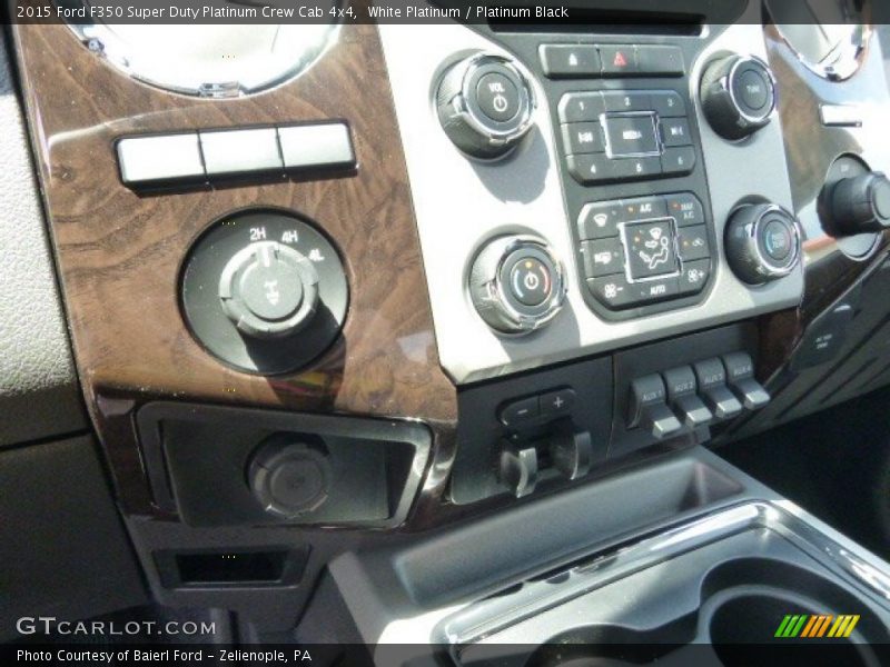 White Platinum / Platinum Black 2015 Ford F350 Super Duty Platinum Crew Cab 4x4