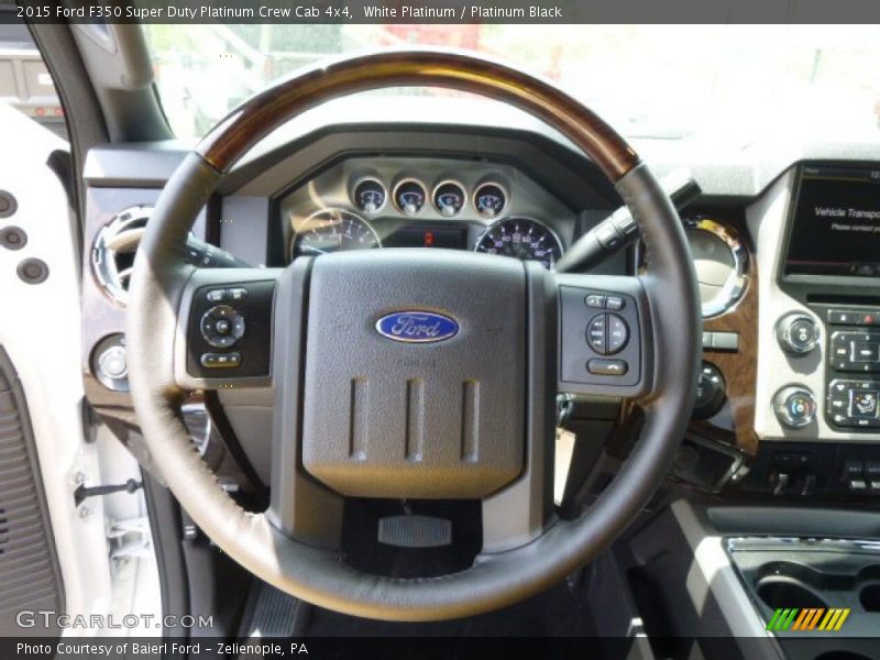  2015 F350 Super Duty Platinum Crew Cab 4x4 Steering Wheel