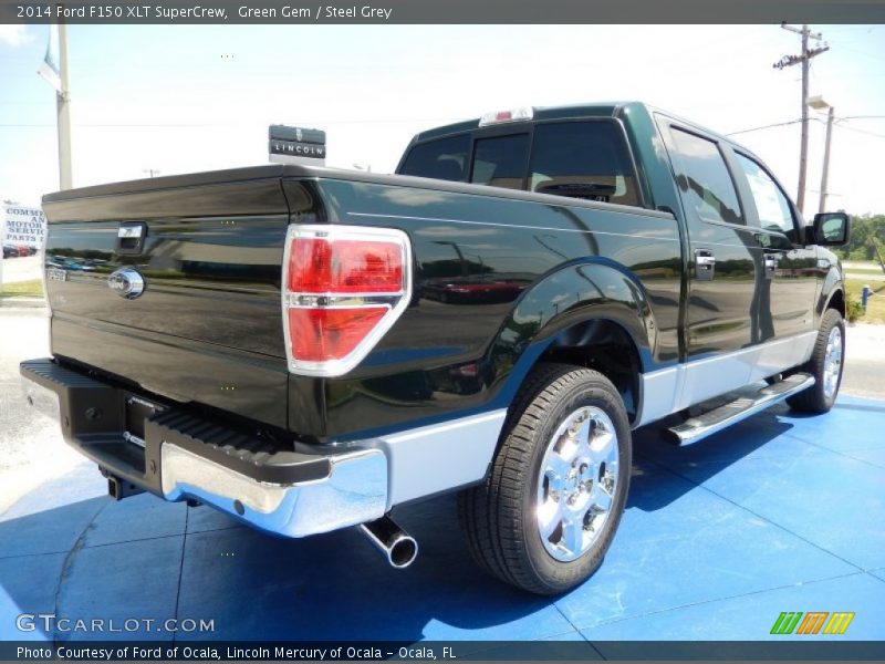 Green Gem / Steel Grey 2014 Ford F150 XLT SuperCrew