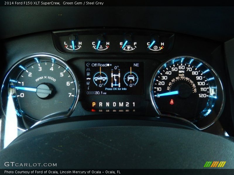 Green Gem / Steel Grey 2014 Ford F150 XLT SuperCrew