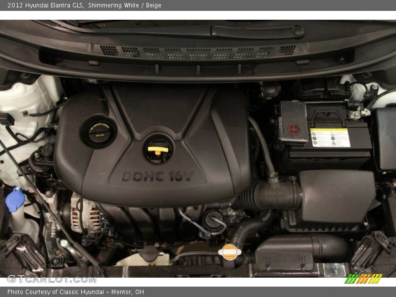 Shimmering White / Beige 2012 Hyundai Elantra GLS