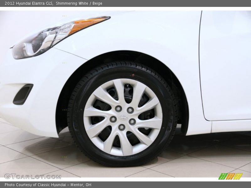 Shimmering White / Beige 2012 Hyundai Elantra GLS