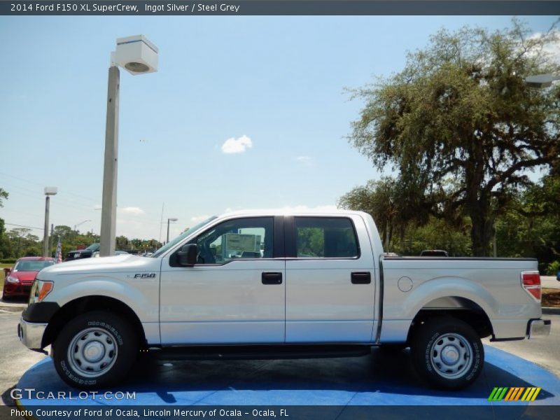 Ingot Silver / Steel Grey 2014 Ford F150 XL SuperCrew