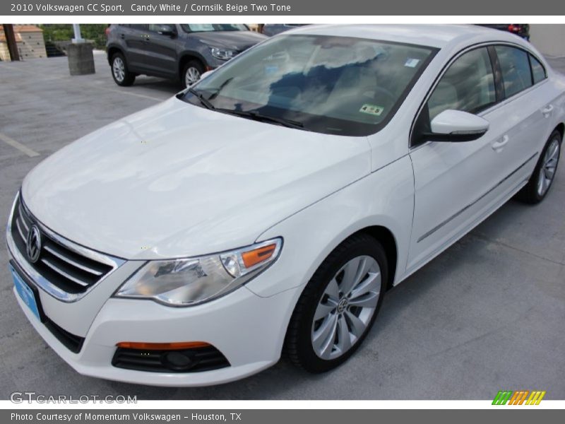 Candy White / Cornsilk Beige Two Tone 2010 Volkswagen CC Sport