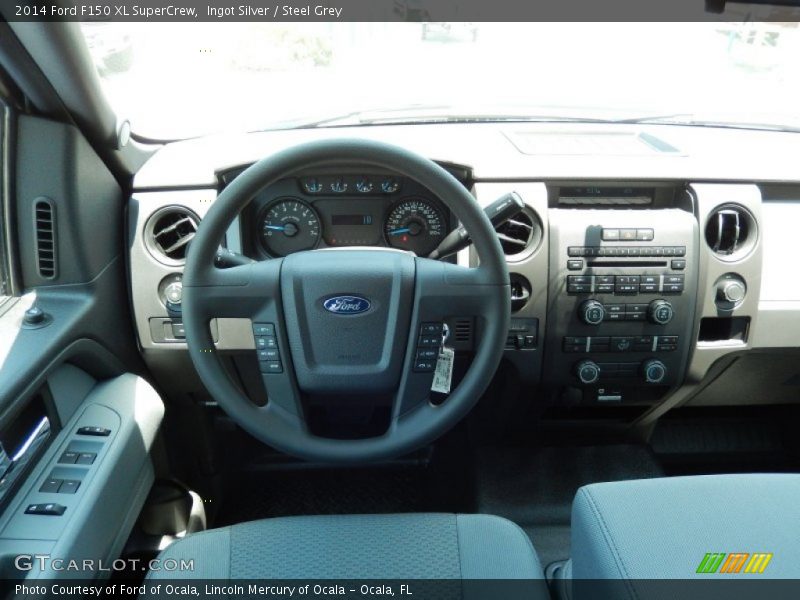 Ingot Silver / Steel Grey 2014 Ford F150 XL SuperCrew