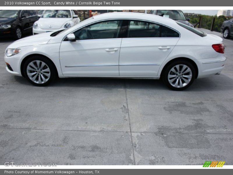 Candy White / Cornsilk Beige Two Tone 2010 Volkswagen CC Sport