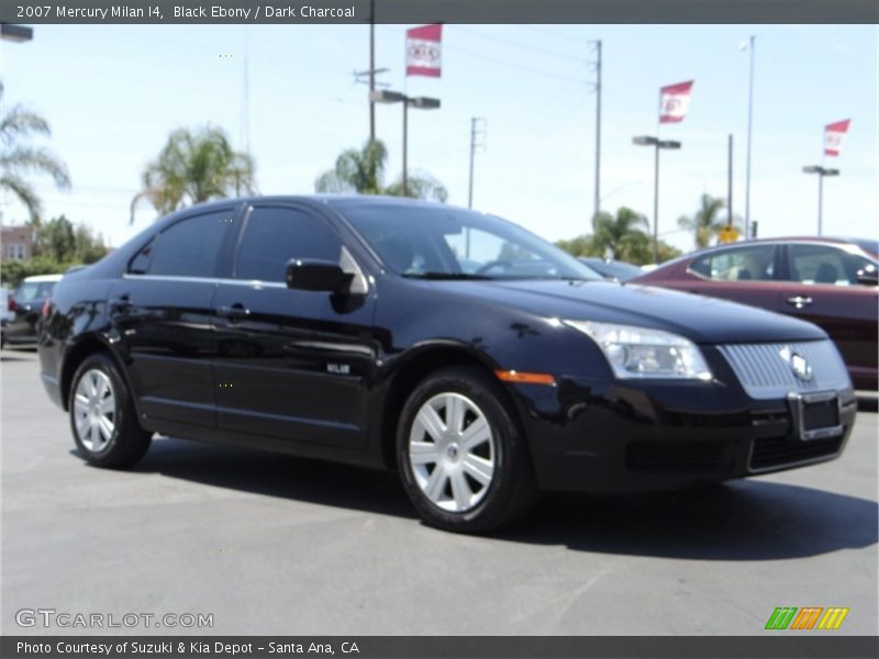 Black Ebony / Dark Charcoal 2007 Mercury Milan I4