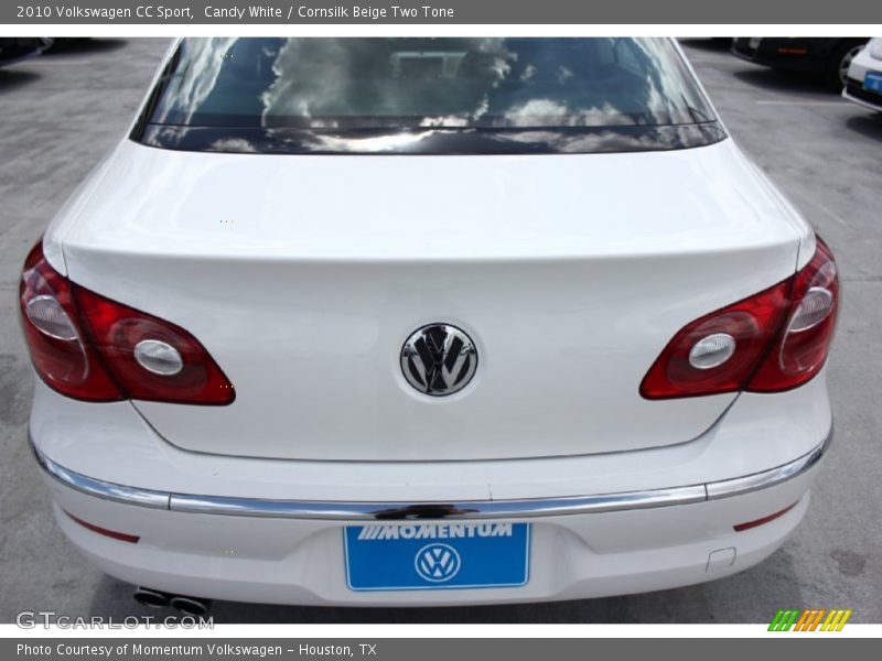 Candy White / Cornsilk Beige Two Tone 2010 Volkswagen CC Sport