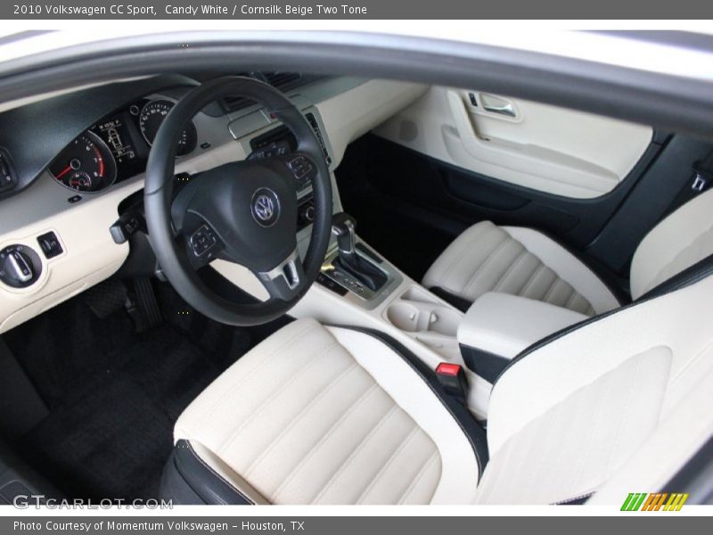 Candy White / Cornsilk Beige Two Tone 2010 Volkswagen CC Sport