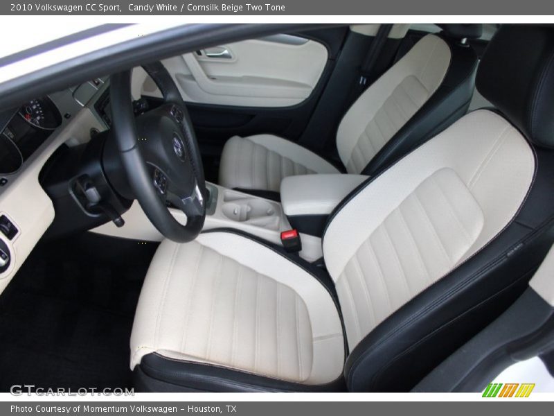Candy White / Cornsilk Beige Two Tone 2010 Volkswagen CC Sport