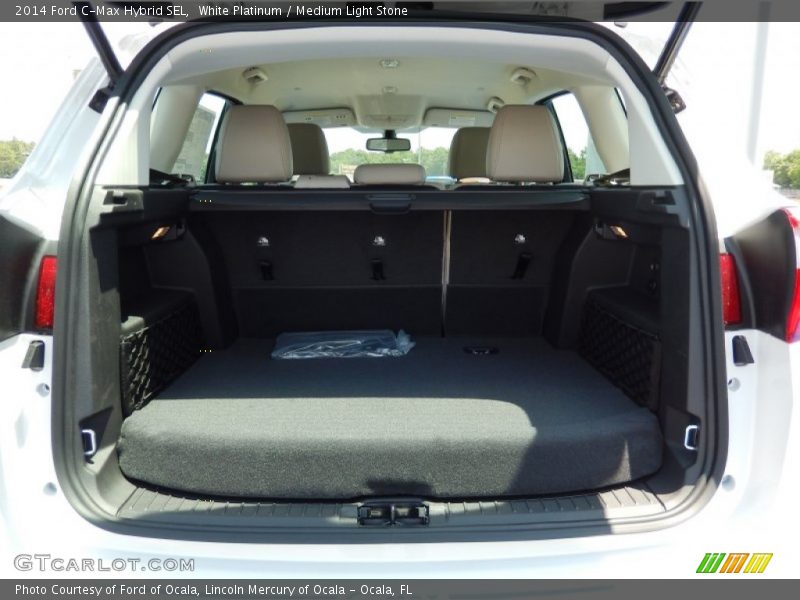 White Platinum / Medium Light Stone 2014 Ford C-Max Hybrid SEL