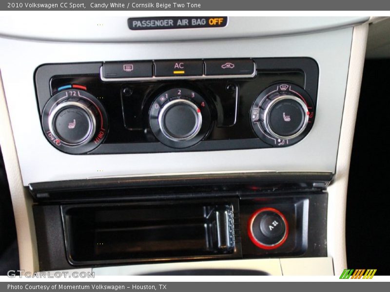 Candy White / Cornsilk Beige Two Tone 2010 Volkswagen CC Sport
