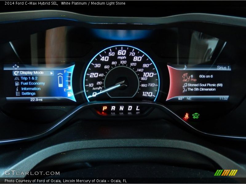 White Platinum / Medium Light Stone 2014 Ford C-Max Hybrid SEL