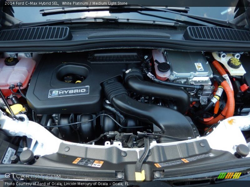 White Platinum / Medium Light Stone 2014 Ford C-Max Hybrid SEL