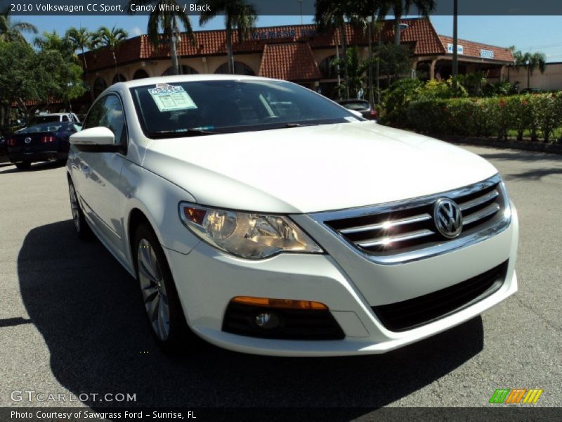Candy White / Black 2010 Volkswagen CC Sport