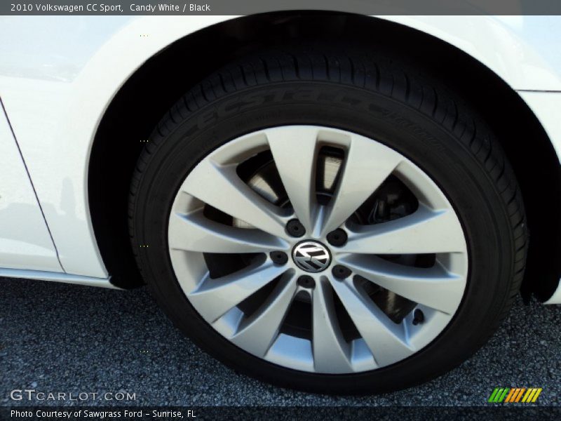 Candy White / Black 2010 Volkswagen CC Sport
