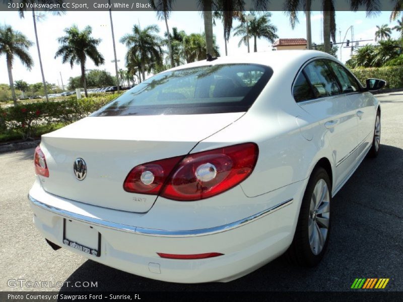 Candy White / Black 2010 Volkswagen CC Sport