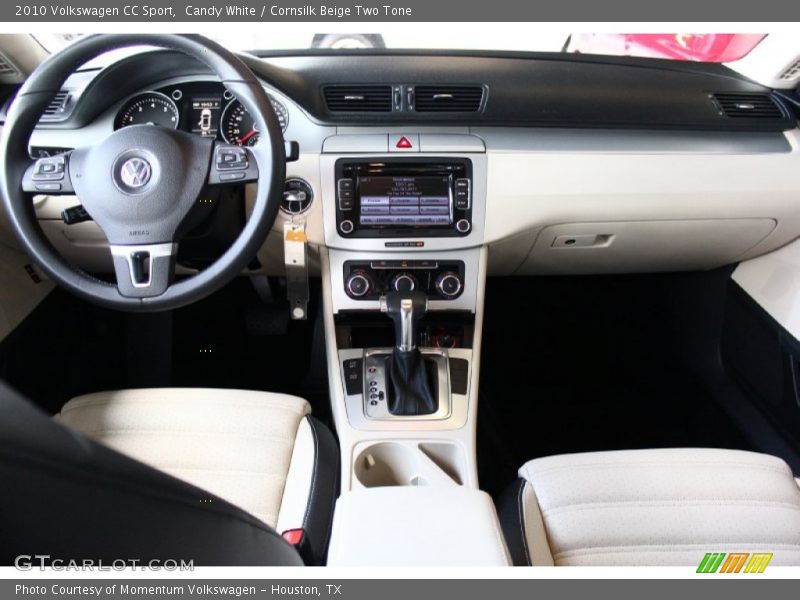 Candy White / Cornsilk Beige Two Tone 2010 Volkswagen CC Sport