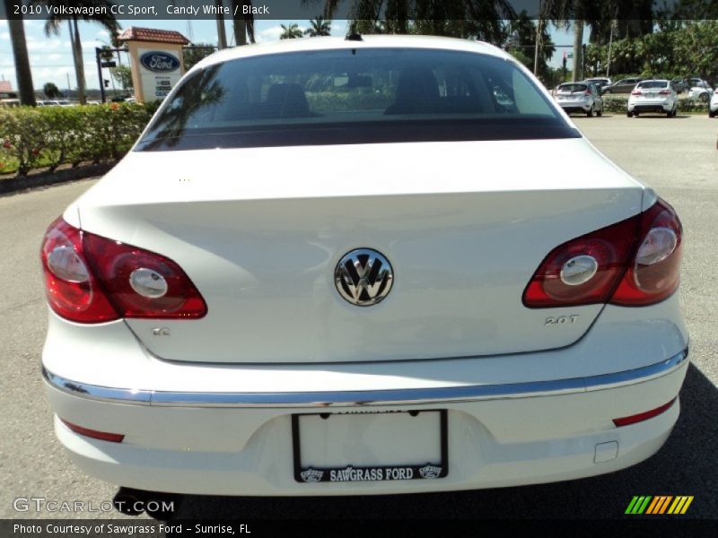 Candy White / Black 2010 Volkswagen CC Sport
