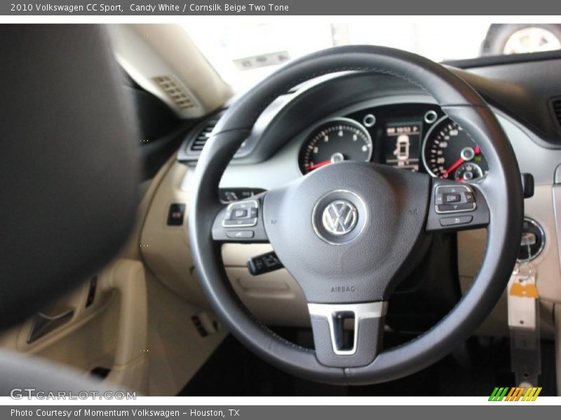 Candy White / Cornsilk Beige Two Tone 2010 Volkswagen CC Sport
