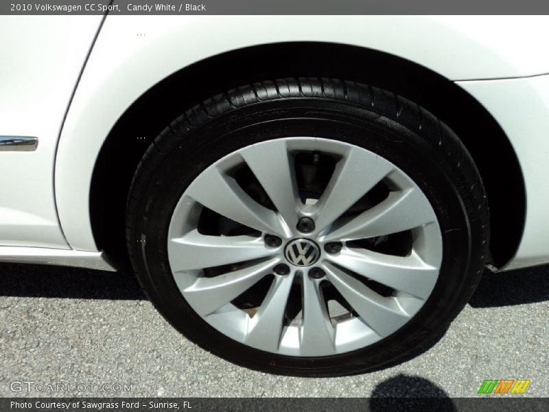 Candy White / Black 2010 Volkswagen CC Sport