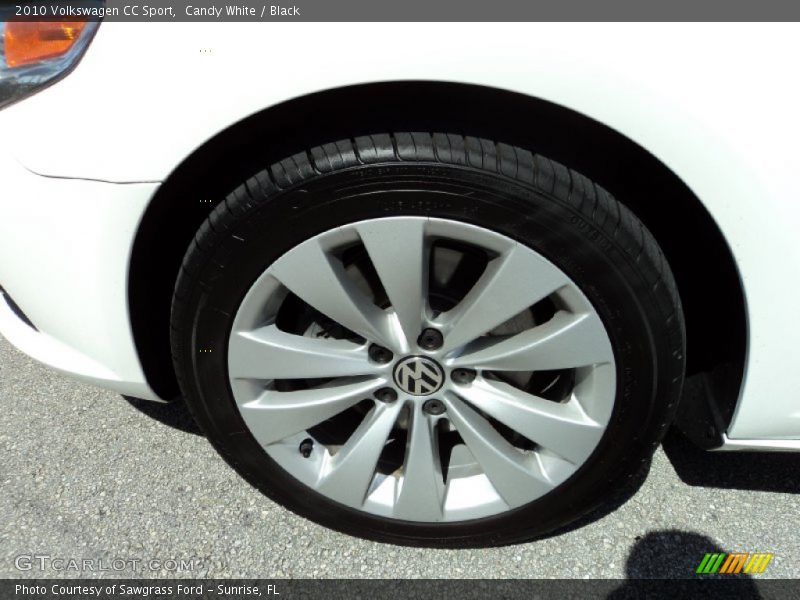 Candy White / Black 2010 Volkswagen CC Sport
