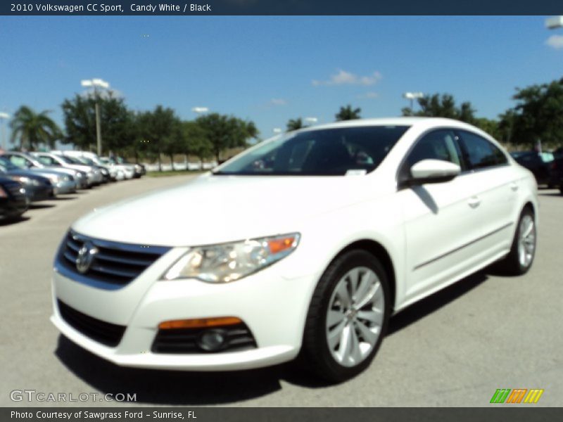 Candy White / Black 2010 Volkswagen CC Sport