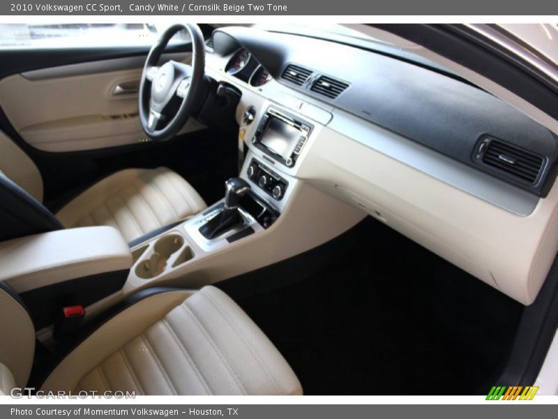 Candy White / Cornsilk Beige Two Tone 2010 Volkswagen CC Sport
