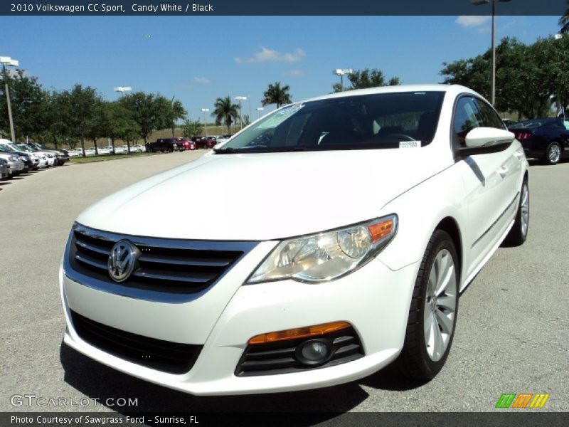 Candy White / Black 2010 Volkswagen CC Sport