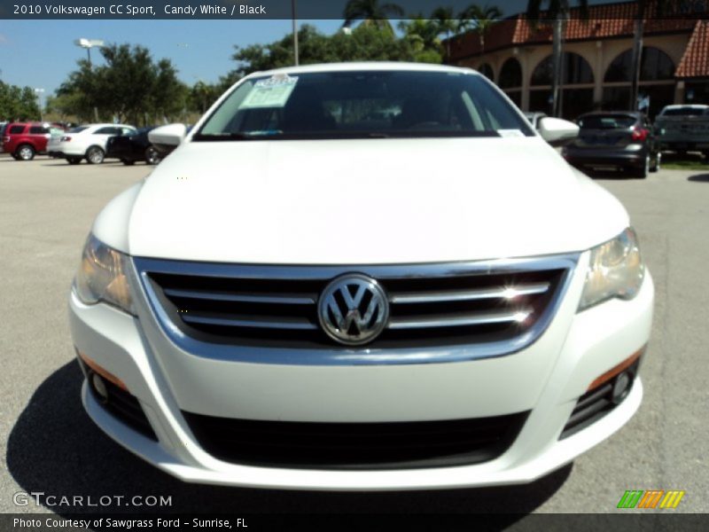 Candy White / Black 2010 Volkswagen CC Sport