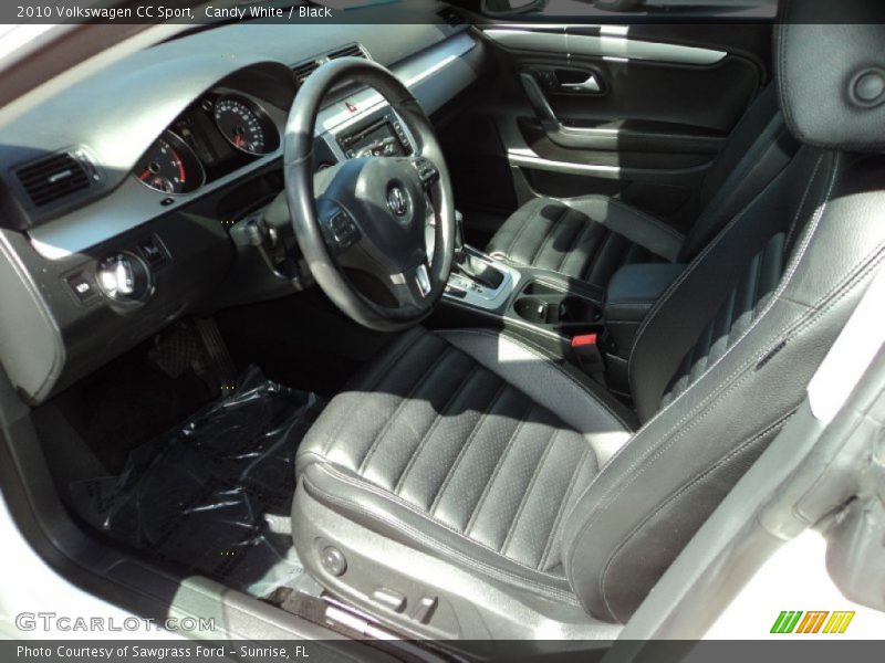 Candy White / Black 2010 Volkswagen CC Sport