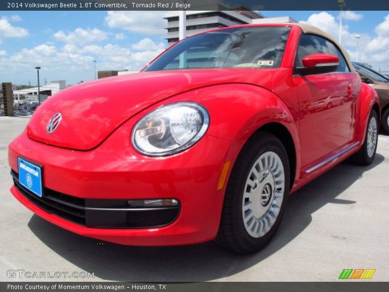 Tornado Red / Beige 2014 Volkswagen Beetle 1.8T Convertible