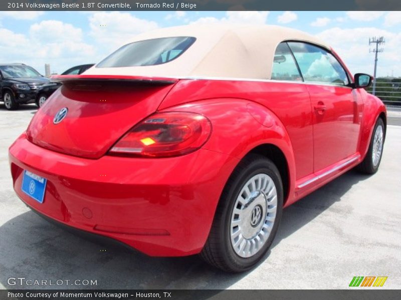 Tornado Red / Beige 2014 Volkswagen Beetle 1.8T Convertible
