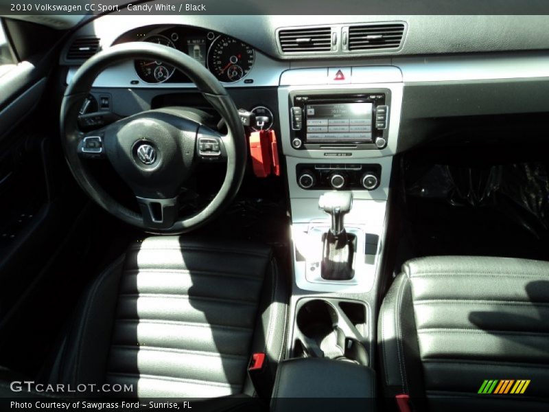 Candy White / Black 2010 Volkswagen CC Sport