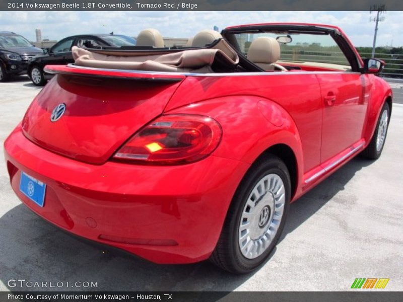 Tornado Red / Beige 2014 Volkswagen Beetle 1.8T Convertible