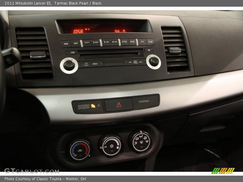 Tarmac Black Pearl / Black 2011 Mitsubishi Lancer ES