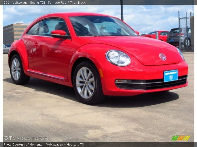 Tornado Red / Titan Black 2014 Volkswagen Beetle TDI