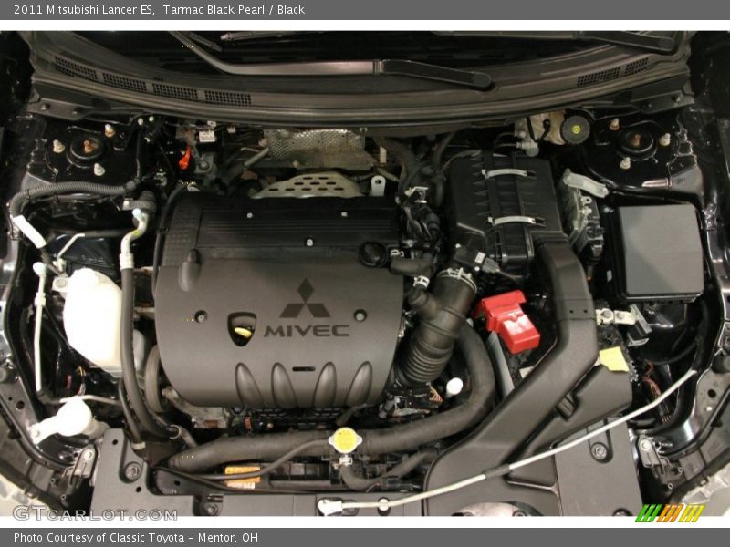 Tarmac Black Pearl / Black 2011 Mitsubishi Lancer ES