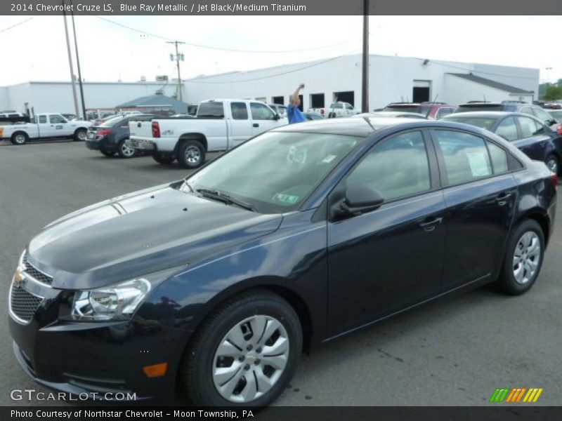 Blue Ray Metallic / Jet Black/Medium Titanium 2014 Chevrolet Cruze LS