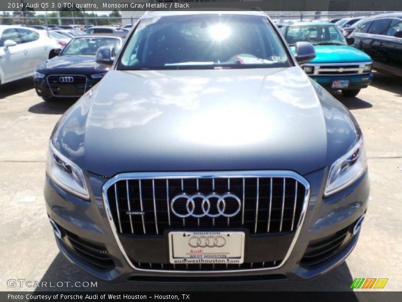 Monsoon Gray Metallic / Black 2014 Audi Q5 3.0 TDI quattro