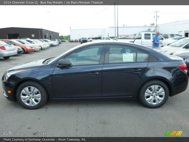 Blue Ray Metallic / Jet Black/Medium Titanium 2014 Chevrolet Cruze LS