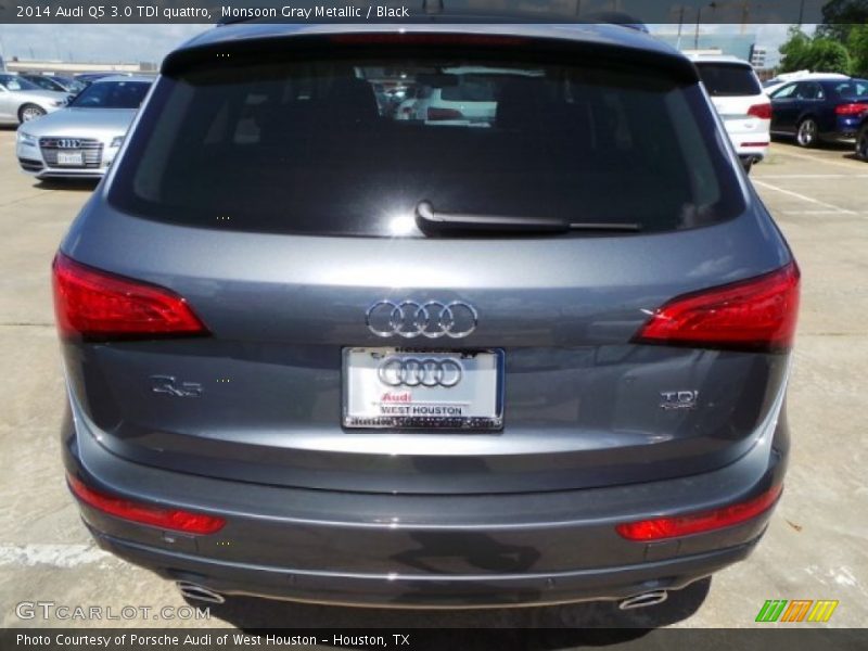 Monsoon Gray Metallic / Black 2014 Audi Q5 3.0 TDI quattro